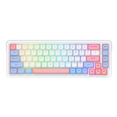 Redragon K709 PRO 65% Wireless Gasket RGB Gaming Keyboard, 68 Keys Hot-Swap Compact Mechanical Keyboard w/Free-Mod Socket, 5-Layer Noise Dampening & Round PBT Keycaps, Quiet Custom Linear Switch - CompuMe